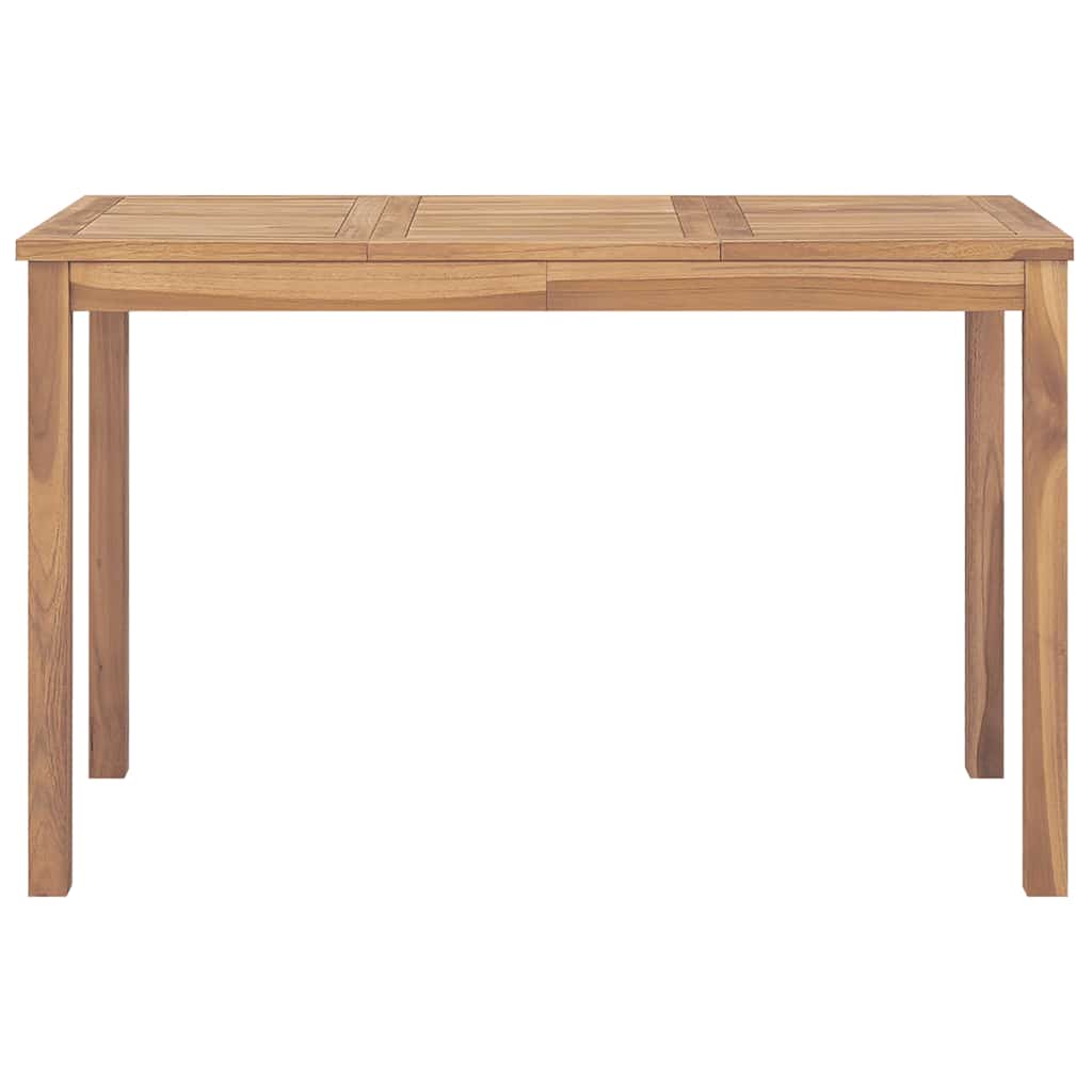 Mesa de comedor de jardín madera maciza de teca 120x70x77 cm