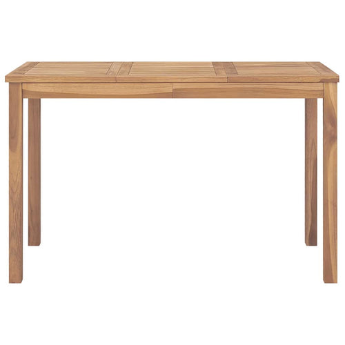 Garden dining table solid teak wood 120x70x77 cm