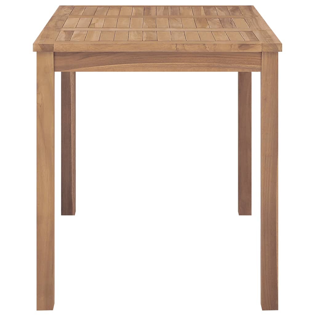 Mesa de comedor de jardín madera maciza de teca 120x70x77 cm