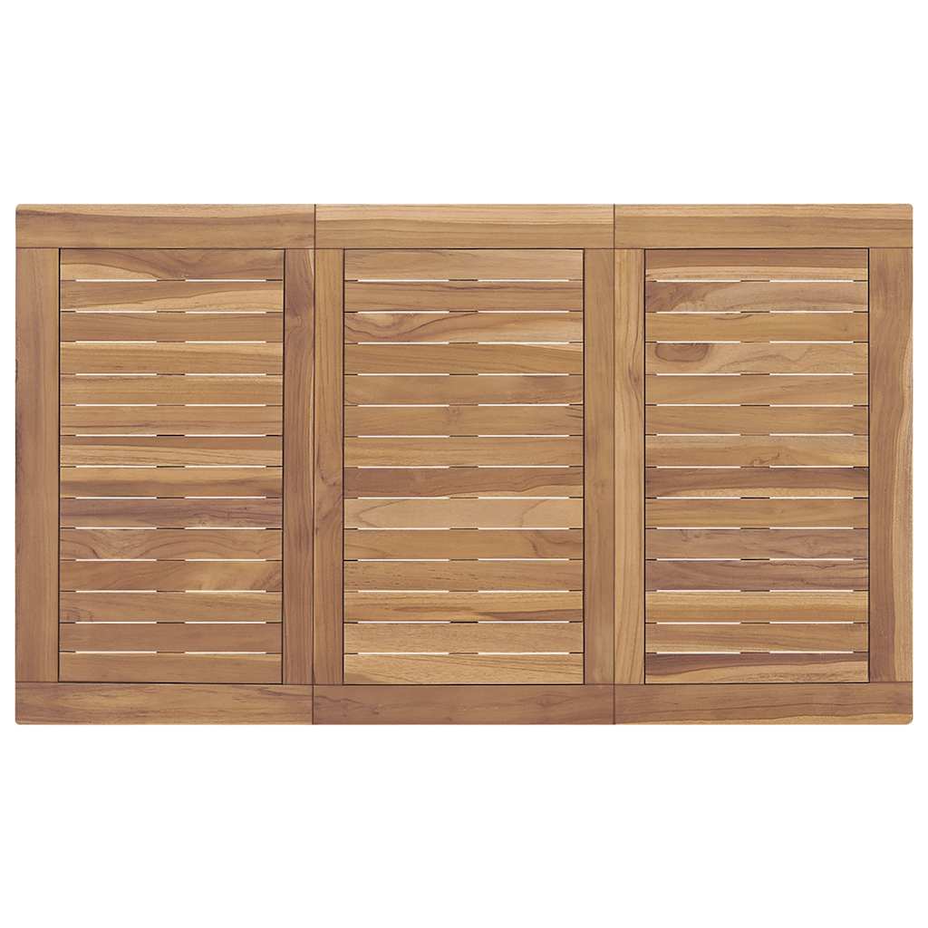 Mesa de comedor de jardín madera maciza de teca 120x70x77 cm