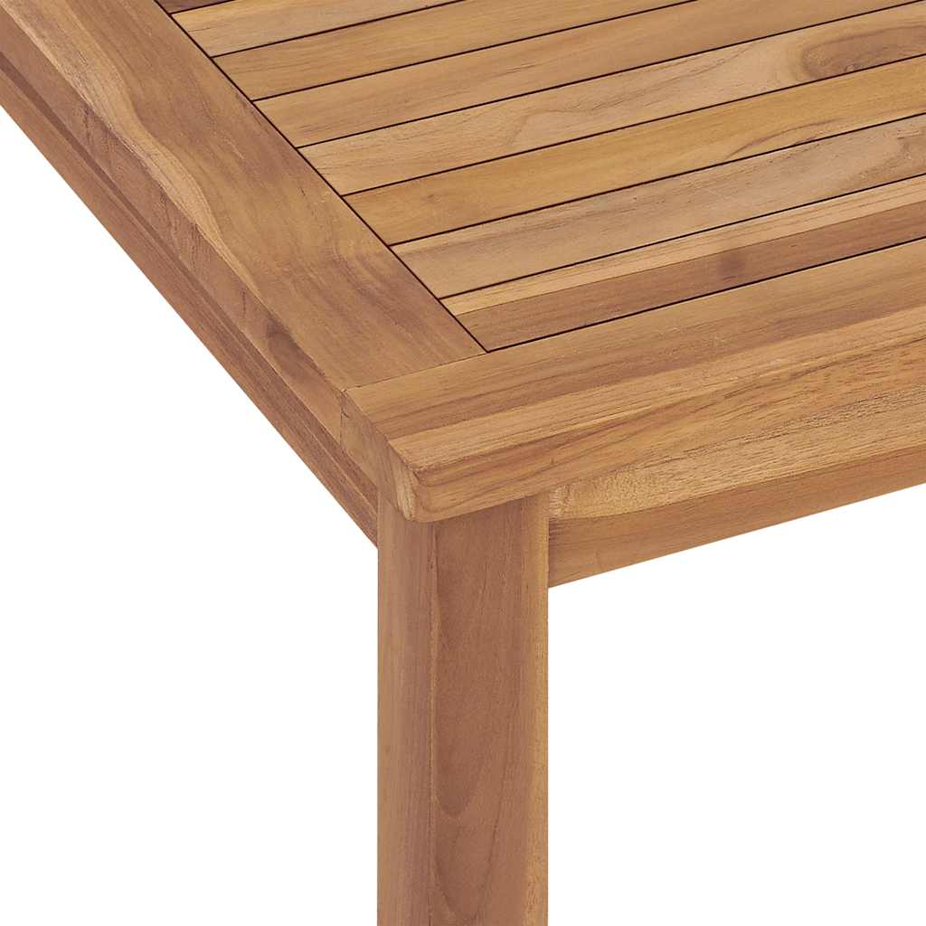 Mesa de comedor de jardín madera maciza de teca 120x70x77 cm