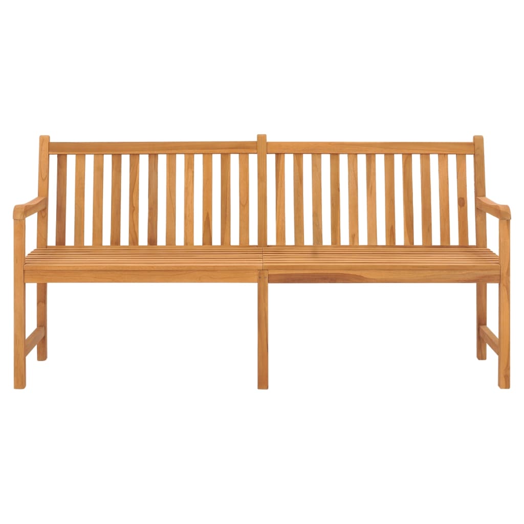 Banco de jardín de madera maciza de teca 180 cm