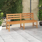 Banco de jardín de madera maciza de teca 114 cm