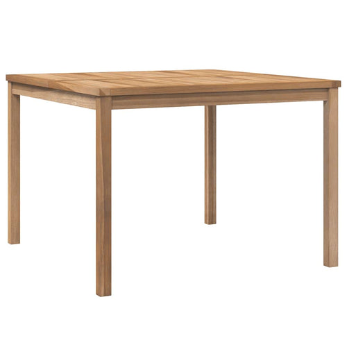 Solid Teak Garden Dining Table 110x110x77 cm