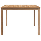 Mesa de comedor de jardín madera maciza de teca 110x110x77 cm