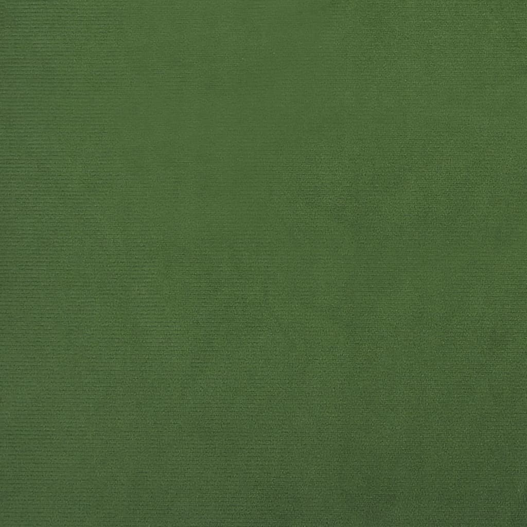 Silla de comedor de terciopelo verde oscuro