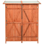 Caseta para herramientas de jardín abeto macizo 136x75x160 cm