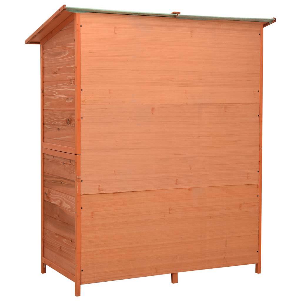 Caseta para herramientas de jardín abeto macizo 136x75x160 cm