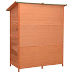 Caseta para herramientas de jardín abeto macizo 136x75x160 cm