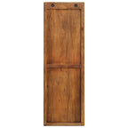 Percheros de pared 2 uds madera maciza reciclada 36x3x110 cm