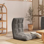 Silla de suelo plegable de tela azul