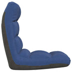 Silla de suelo plegable de tela azul