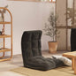 Silla de suelo plegable de tela azul