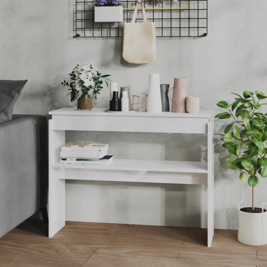 Black Plywood Console Table 78x30x80 cm