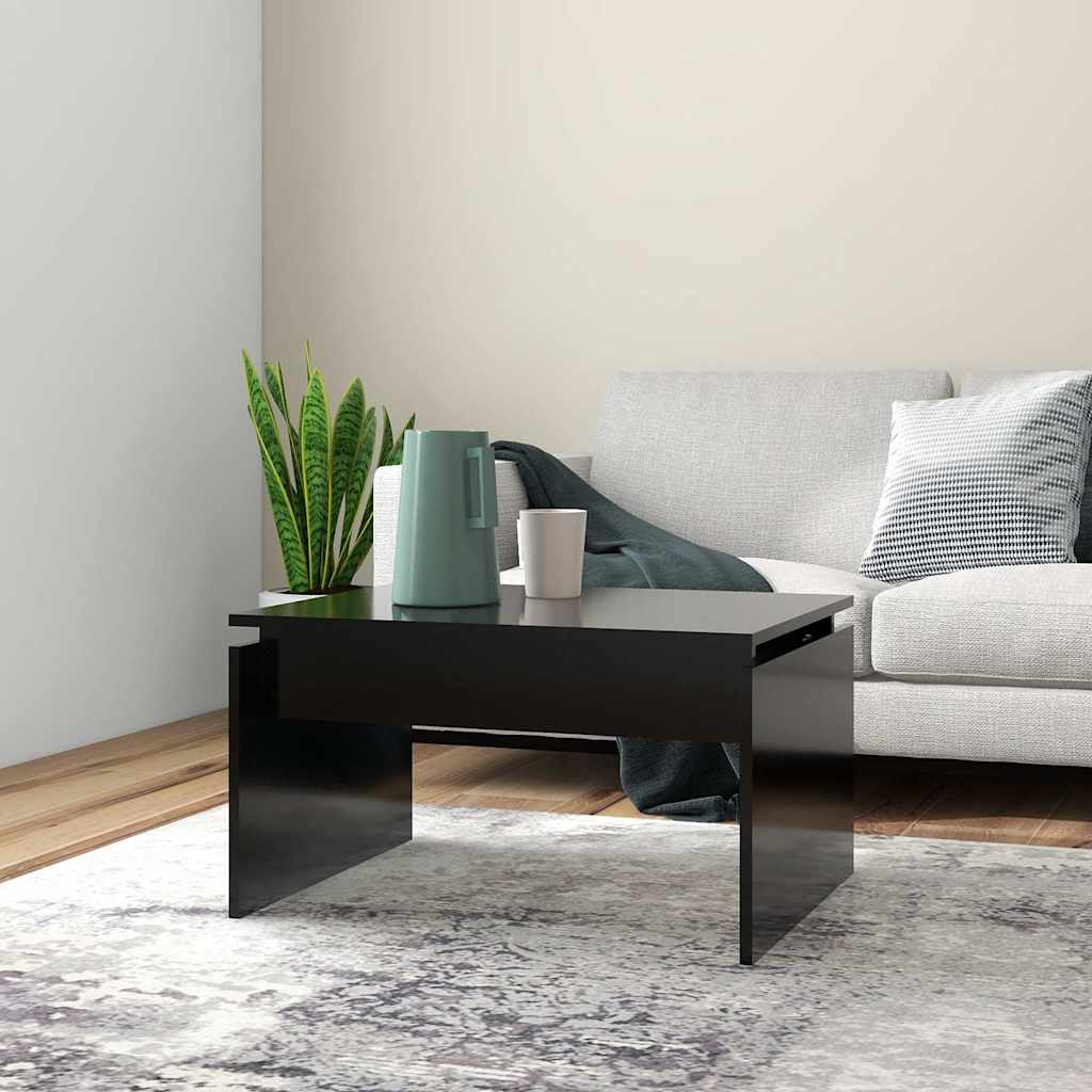 Mesa de centro madera contrachapada blanco 100x100x35 cm