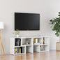 High Gloss White Plywood TV Cabinet 104x30x52 cm