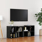 High Gloss White Plywood TV Cabinet 104x30x52 cm
