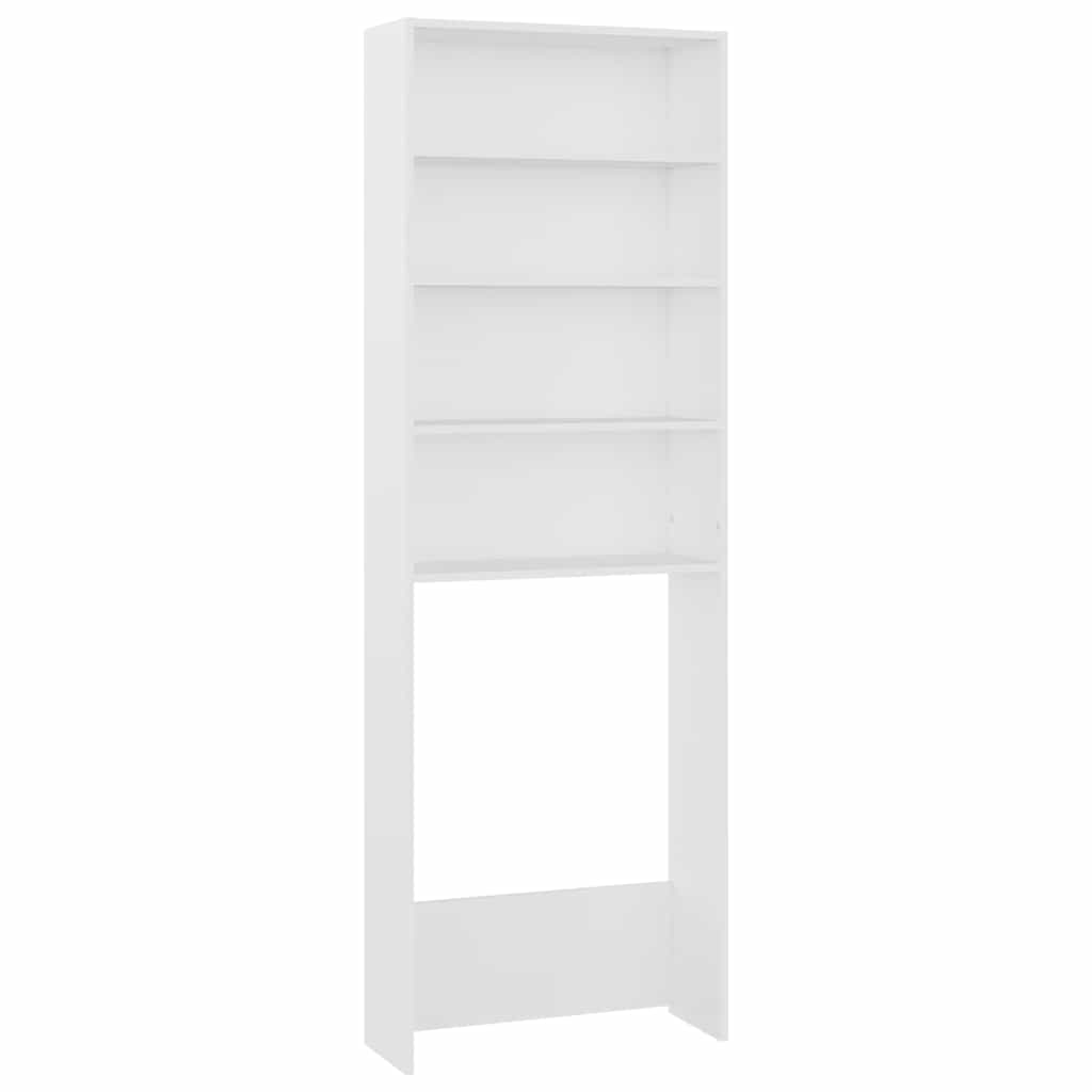Armario de lavadora blanco 64x24x190 cm