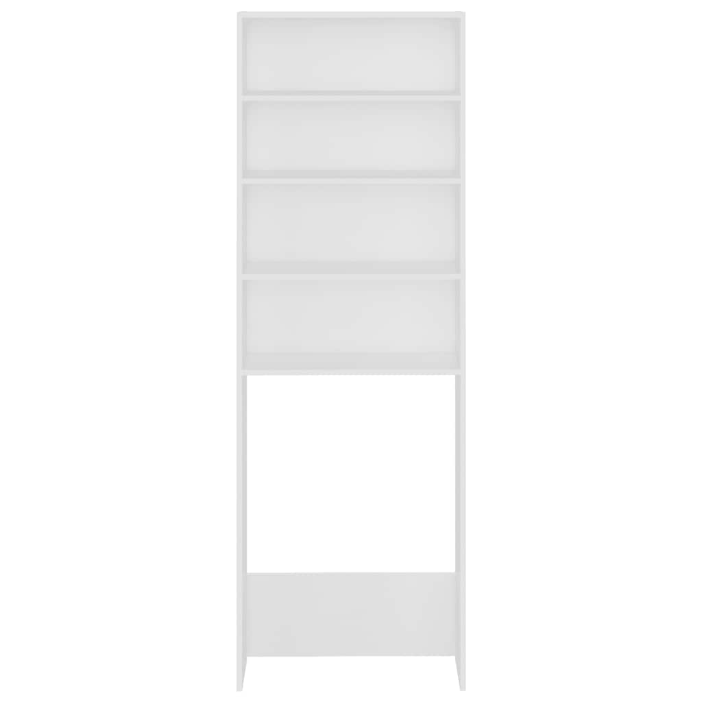 Armario de lavadora blanco 64x24x190 cm