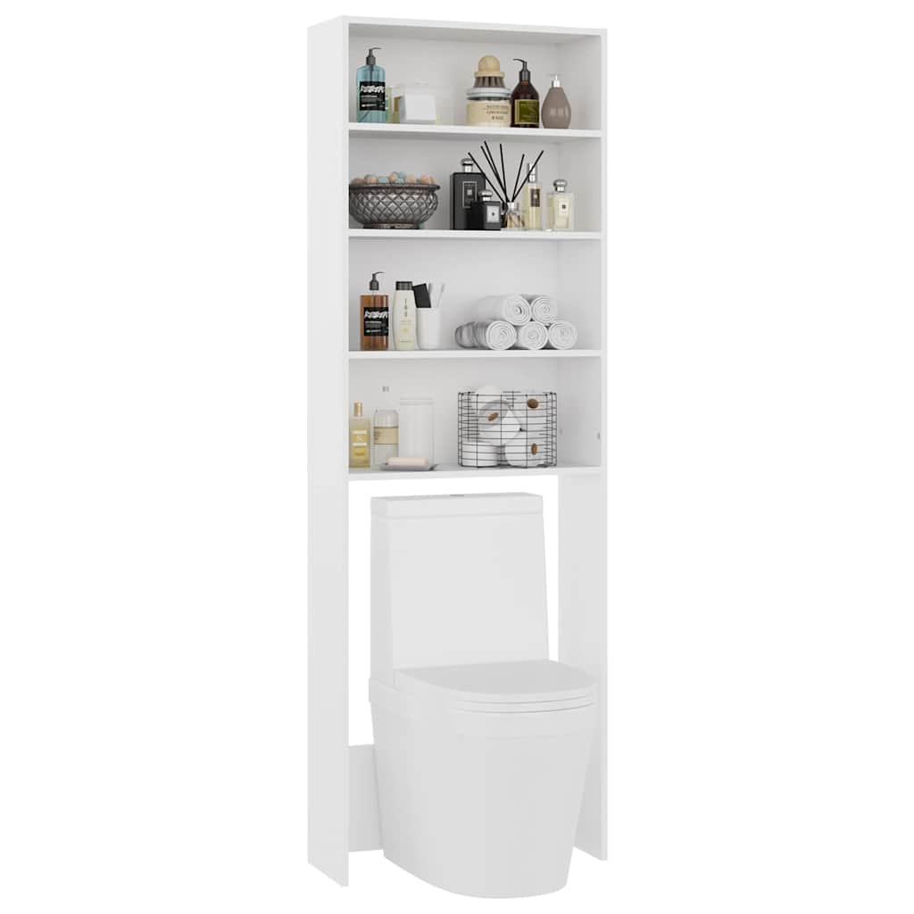 Armario de lavadora blanco 64x24x190 cm