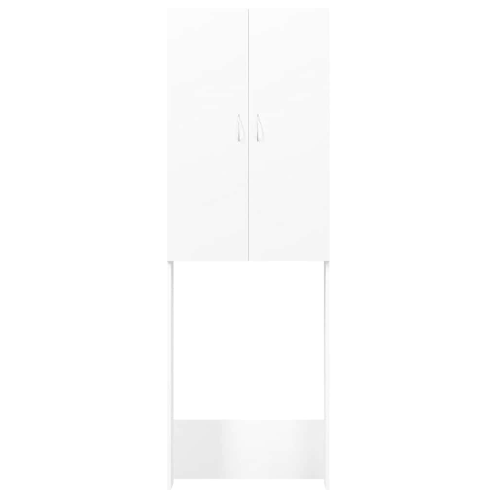 Armario de lavadora blanco 64x25,5x190 cm