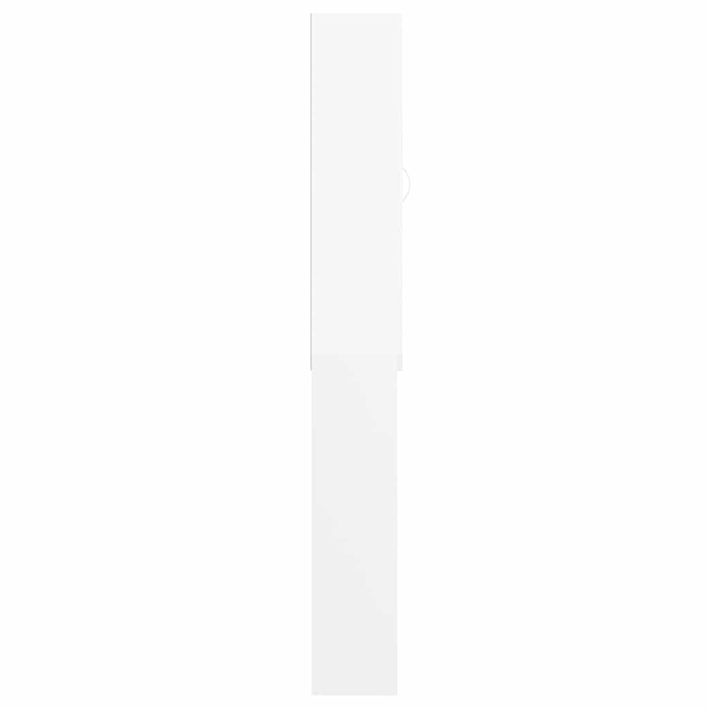 Armario de lavadora blanco 64x25,5x190 cm