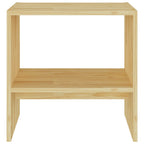 Mesitas de noche 2 uds madera maciza de pino 40x30,5x40 cm