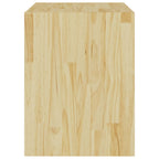 Mesitas de noche 2 uds madera maciza de pino 40x30,5x40 cm