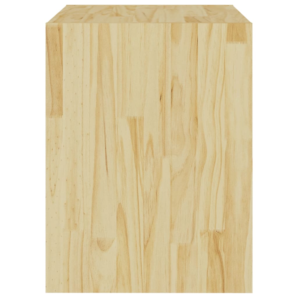 Mesitas de noche 2 uds madera maciza de pino 40x30,5x40 cm