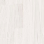 Mesita de noche madera maciza de mango blanco 40x30,5x40 cm
