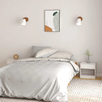 Mesitas de noche 2 uds madera maciza de pino 40x31x40 cm