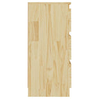 Mesita de noche madera maciza de pino 40x29,5x64 cm