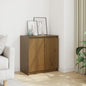 Armario auxiliar madera maciza de pino gris 60x36x65 cm