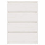 Armario auxiliar madera maciza de pino blanco 60x36x84 cm