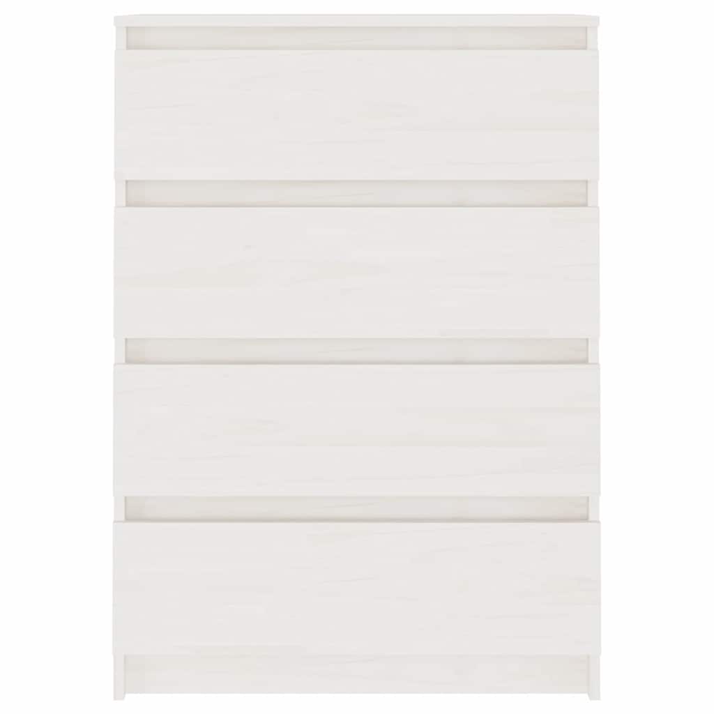 Armario auxiliar madera maciza de pino blanco 60x36x84 cm