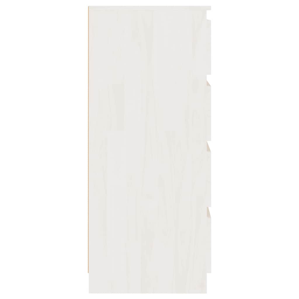 Armario auxiliar madera maciza de pino blanco 60x36x84 cm
