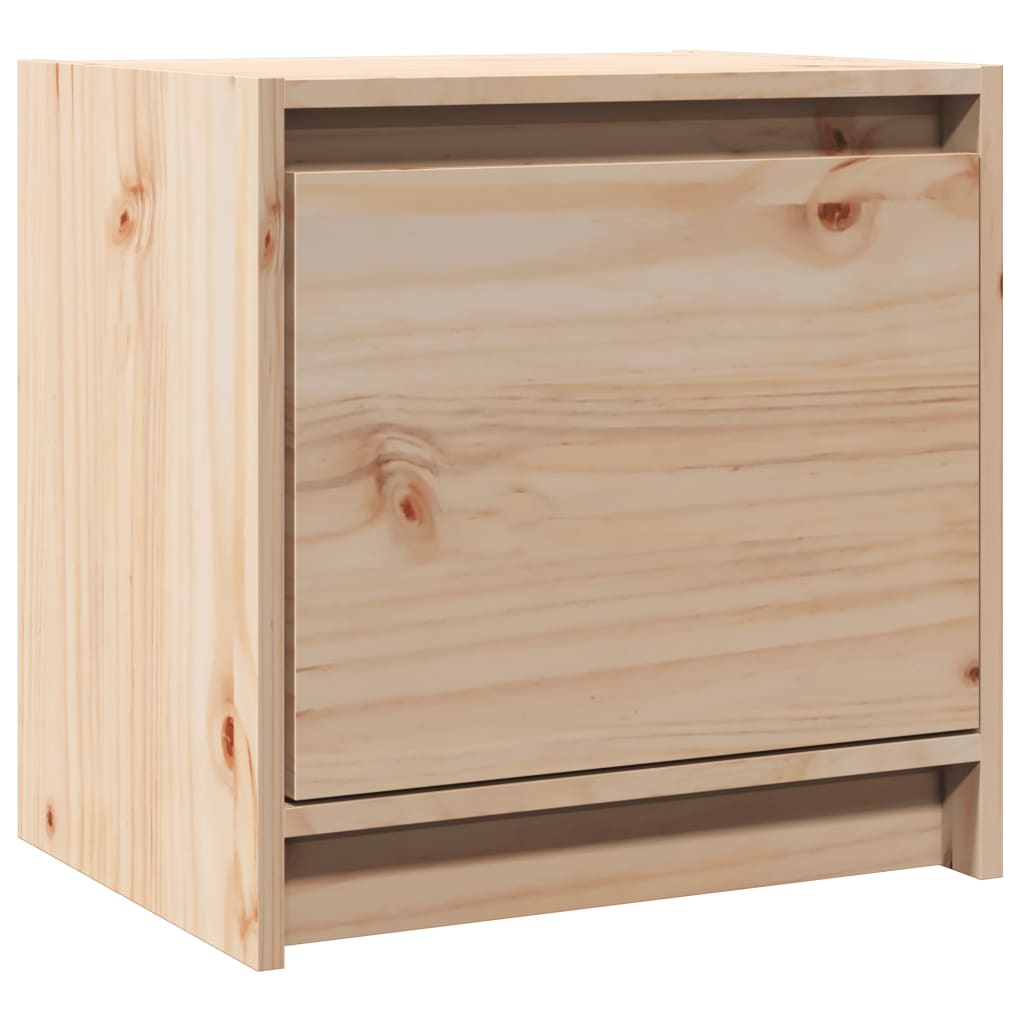Mesita de noche madera maciza de pino 40x30,5x40 cm
