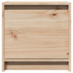 Mesita de noche madera maciza de pino 40x30,5x40 cm