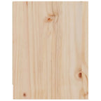 Mesita de noche madera maciza de pino 40x30,5x40 cm