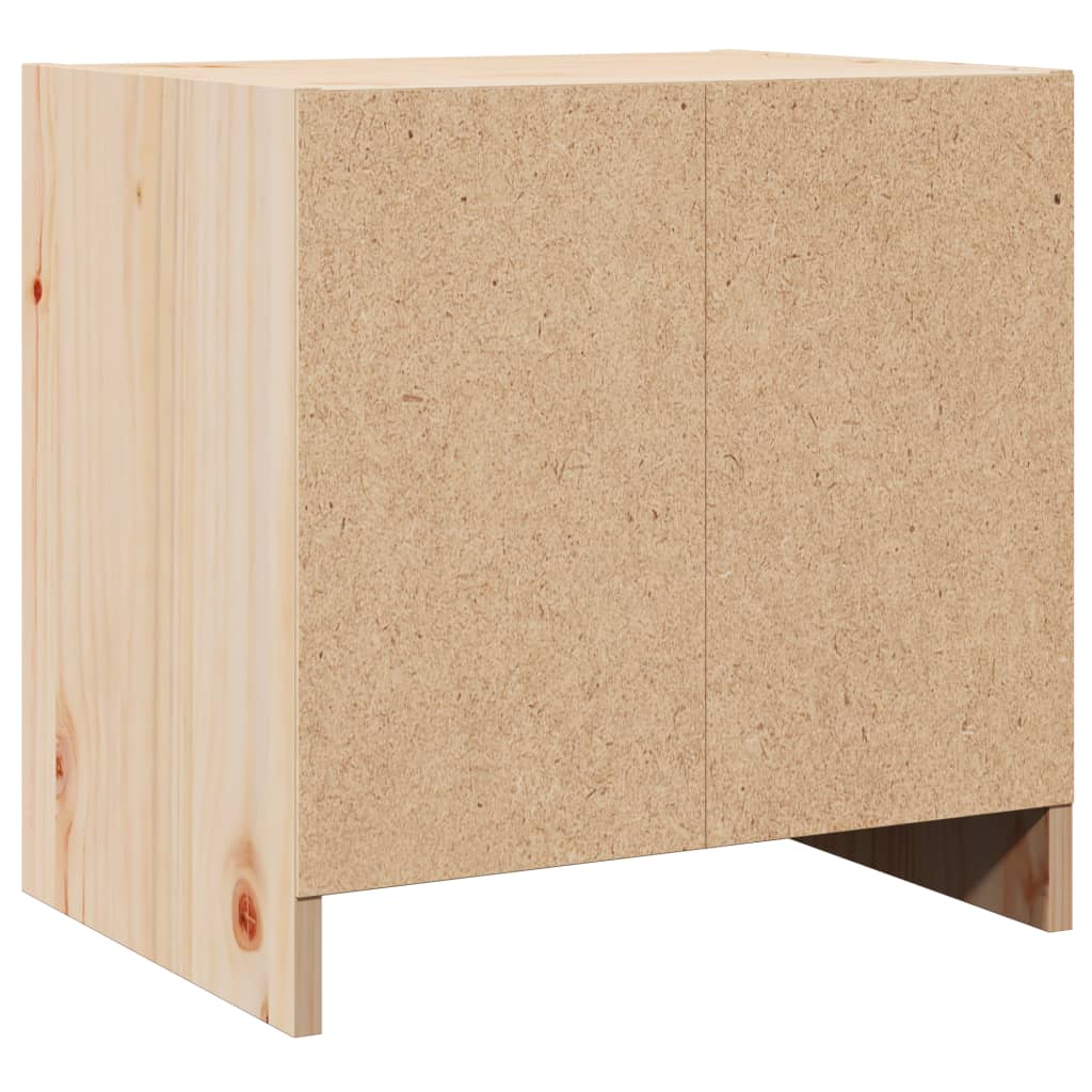 Mesita de noche madera maciza de pino 40x30,5x40 cm