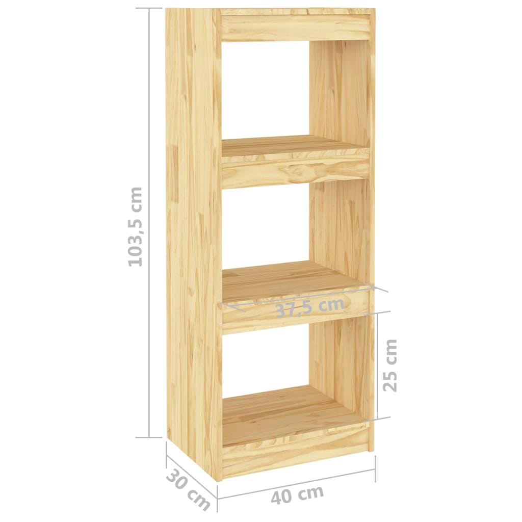Estantería/divisor de espacios madera de pino 40x30x103,5 cm