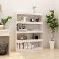 Gray pine wood room divider bookshelf 100x30x103 cm