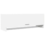 Armario de madera contrachapada blanco 100x32,5x35 cm