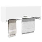 Armario de madera contrachapada blanco 100x32,5x35 cm