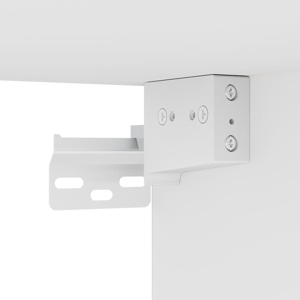 Armario de madera contrachapada blanco 100x32,5x35 cm