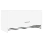 Armario de madera contrachapada blanco 70x32,5x35 cm