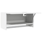 Armario de madera contrachapada blanco 70x32,5x35 cm
