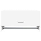 Armario de madera contrachapada blanco 70x32,5x35 cm