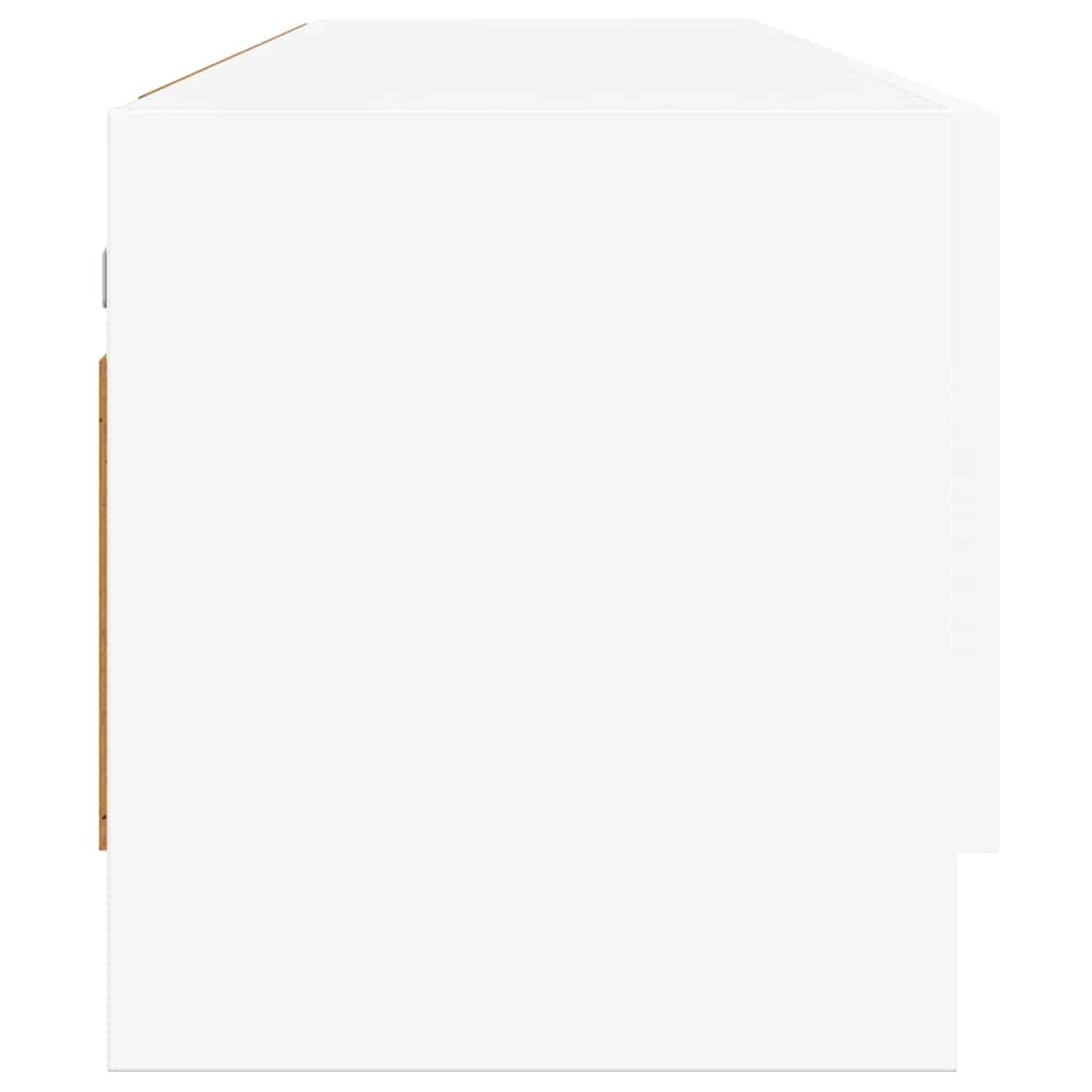 Armario de madera contrachapada blanco 70x32,5x35 cm