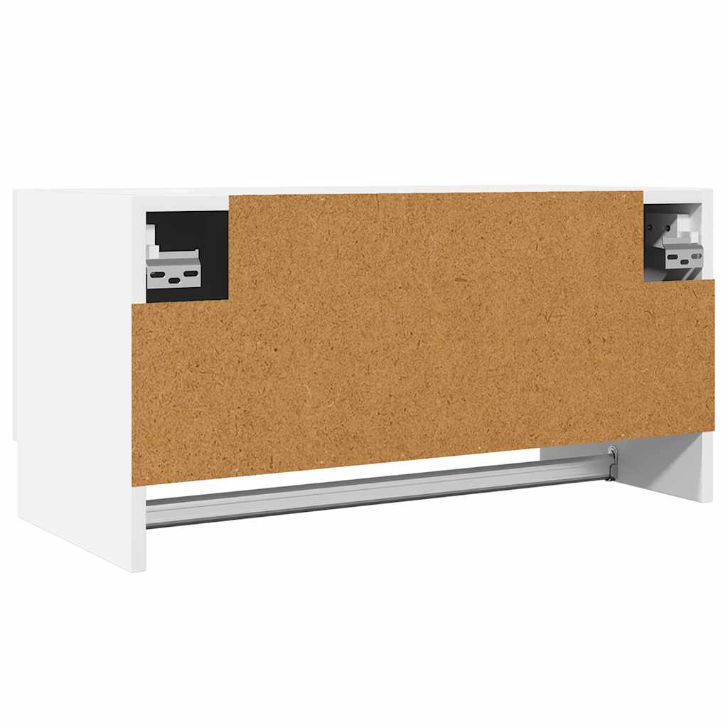 Armario de madera contrachapada blanco 70x32,5x35 cm